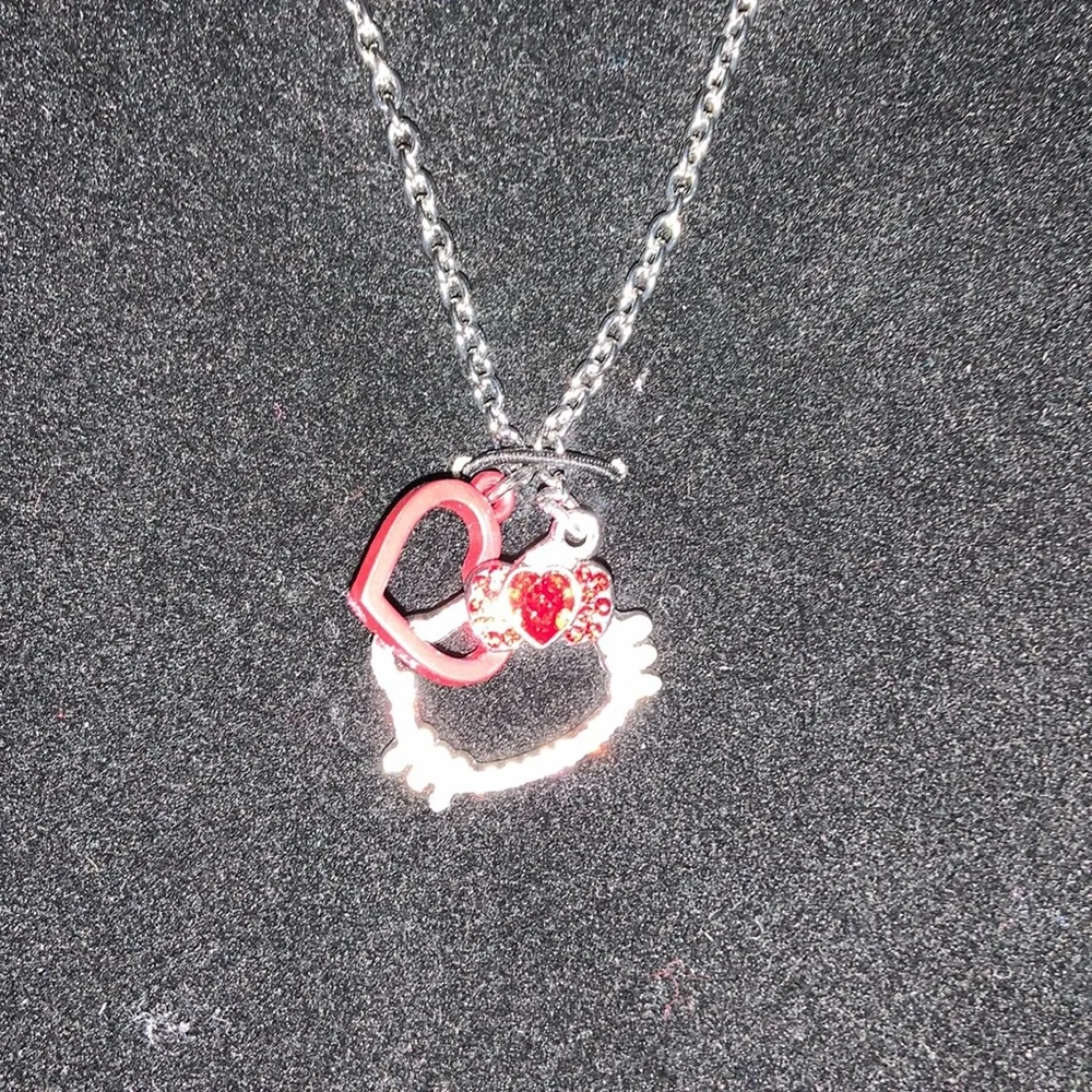Hello Kitty Sanrio Rhinestone Necklace - Picture 3 of 11